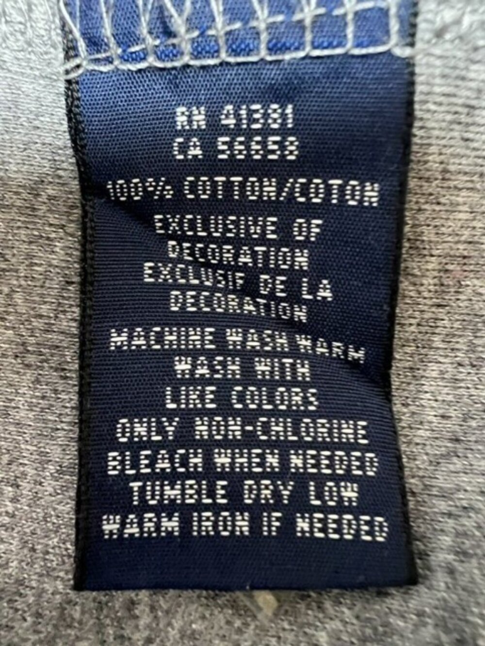 Polo Ralph Lauren XL Cotton Dress Gray Short Sleeve EUC  (#2116) - Picture 5 of 6
